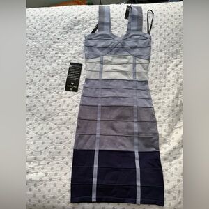 Bebe Gorgeous Blue Dress Size XS Extra Small BRAND NEW with Tags